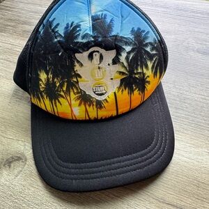Sunset Palm Tree Trucker Hat